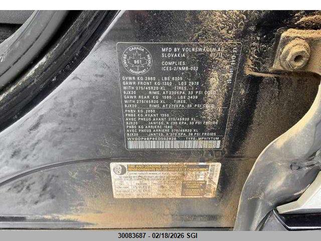 WVGDP9BP8ED002926 Volkswagen Touareg Tdi