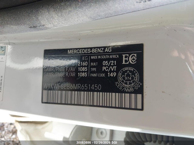 W1KWF8EB6MR651450 Mercedes-Benz C 300 4matic