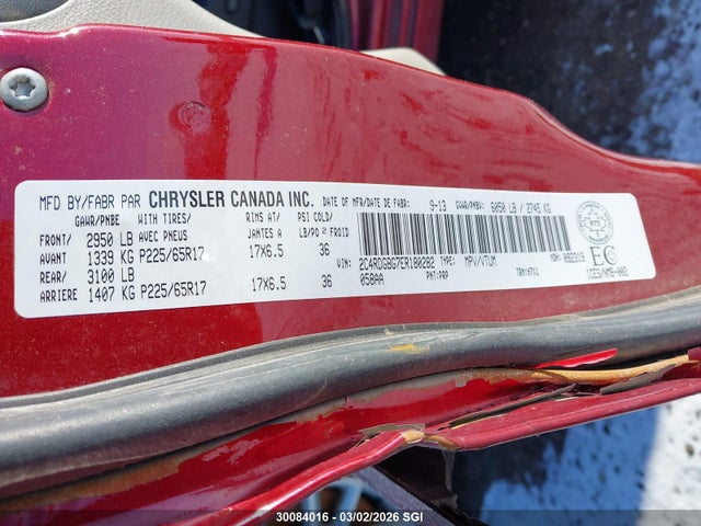 2C4RDGBG7ER180282 Dodge Grand Caravan Se