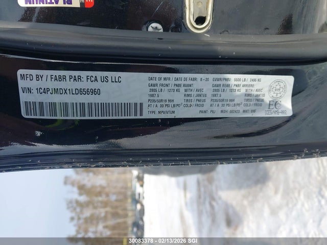 Jeep Cherokee Limited 2020 1C4PJMDX1LD656960 Image 9