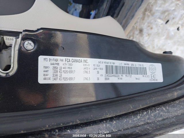 2C4RDGDGXHR663220 Dodge Grand Caravan Crew