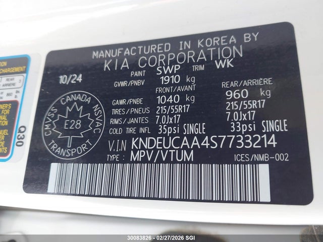 KIA SELTOS EX 2025 KNDEUCAA4S7733214 Image 9