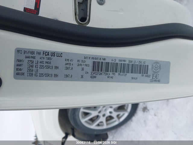 Dodge JOURNEY GT 2019 3C4PDDFG0KT759414 Image 9
