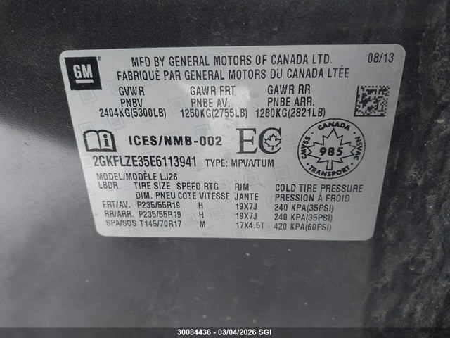 GMC Terrain Denali 2014 2GKFLZE35E6113941 Image 9