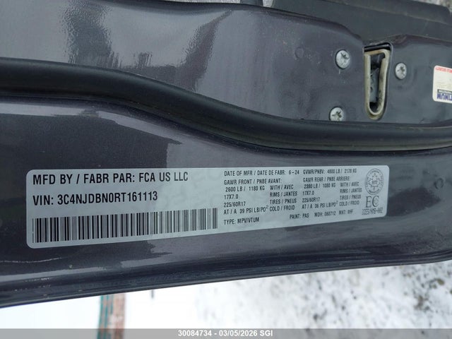 Jeep Compass Latitude 2024 3C4NJDBN0RT161113 Image 9