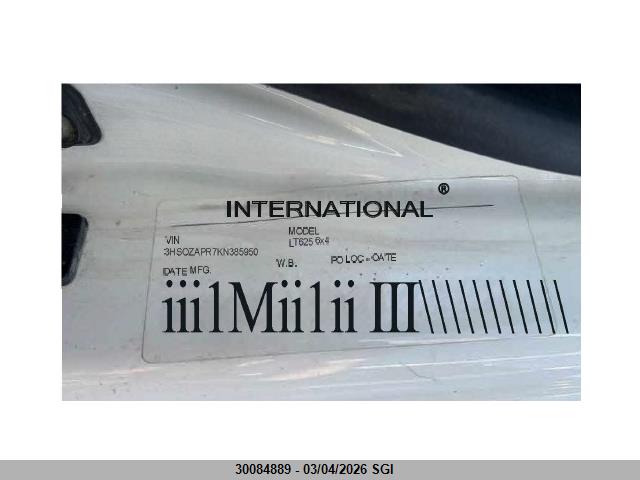 International Lt625 2019 3HSDZAPR7KN385950 Image 9