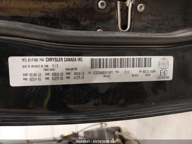 Aukcja sprzedaży 2013 Dodge Charger Sxt, vin: 2C3CDXHG6DH710571, numer aukcji: 30084921