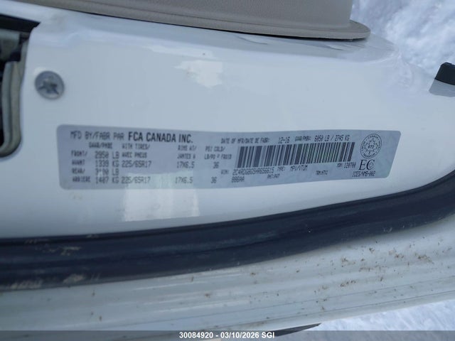 Aukcja sprzedaży 2017 Dodge Grand Caravan Cvp/sxt, vin: 2C4RDGBG5HR656615, numer aukcji: 30084920