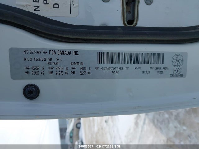 Продажа на аукционе авто 2018 Chrysler 300 S, vin: 2C3CCAGG7JH171083, номер лота: 30083557
