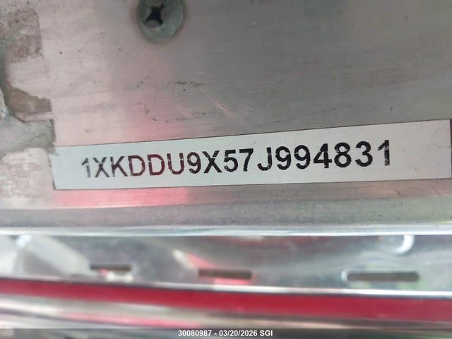 Продаж на аукціоні авто 2007 Kenworth Construction T800, vin: 1XKDDU9X57J994831, номер лоту: 30080987