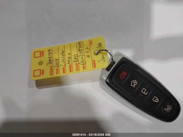 2LMDJ8JK7EBL14540 Lincoln MKX