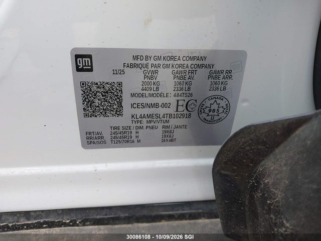 Продажа на аукционе авто 2026 Buick Encore Gx Sport Touring, vin: KL4AMESL4TB102918, номер лота: 30086108
