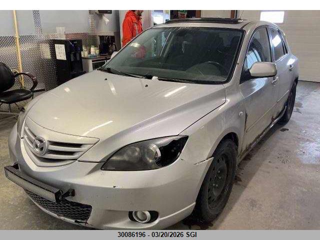 2004 Mazda 3 Hatchback მანქანა იყიდება აუქციონზე, vin: JM1BK143741148434, აუქციონის ნომერი: 30086196