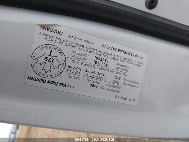 Продажа на аукционе авто 2011 Ford Econoline E350 Super Duty Van, vin: 1FTSS3EL0BDA27346, номер лота: 30085759