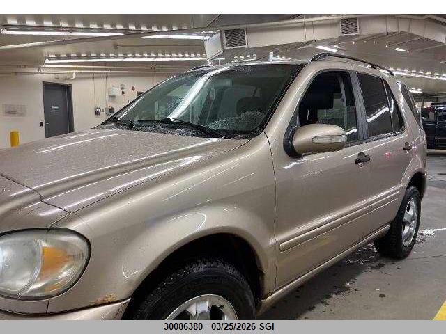 30086380 :رقم المزاد ، 4JGAB54E03A379688 vin ، 2003 Mercedes-benz Ml 320 مزاد بيع