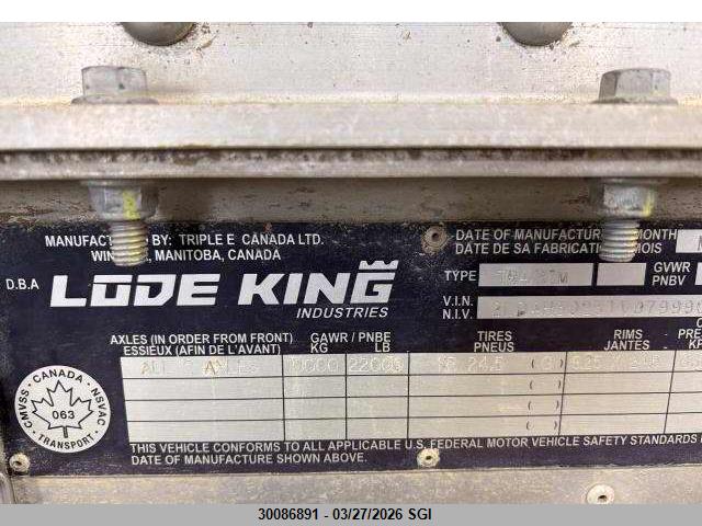 2LDAH3023TV079990 Lode King Industries Grain Dump
