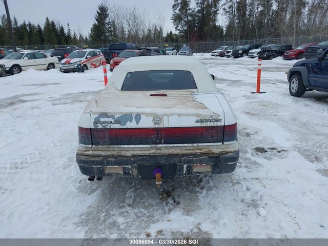 1990 Chrysler Lebaron მანქანა იყიდება აუქციონზე, vin: 1C3BJ4535LG481153, აუქციონის ნომერი: 30086894