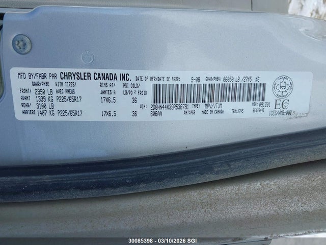 Aukcja sprzedaży 2009 Dodge Grand Caravan Se, vin: 2D8HN44X39R538781, numer aukcji: 30085398