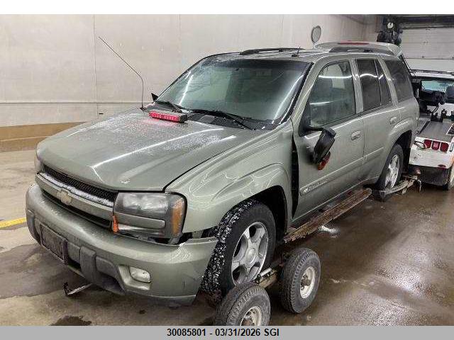 Aukcja sprzedaży 2004 Chevrolet Trailblazer Ls/lt, vin: 1GNDT13S342265170, numer aukcji: 30085801