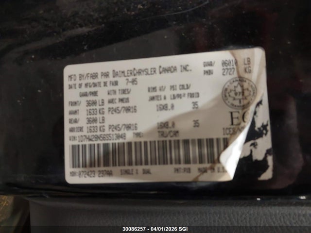 Aukcja sprzedaży 2006 Dodge Dakota Quad/st, vin: 1D7HW28N56S513048, numer aukcji: 30086257