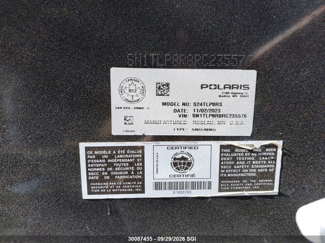 SN1TLP8RC235576 Polaris Polaris