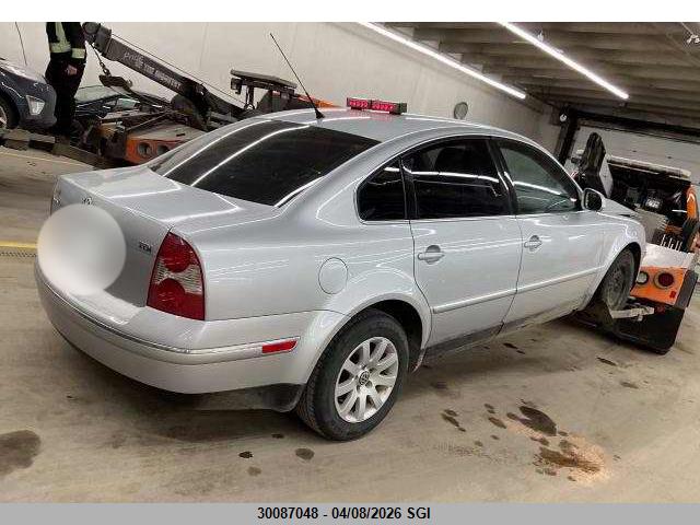30087048 :رقم المزاد ، WVWPE63B64P250355 vin ، 2004 Volkswagen Passat Gls Tdi مزاد بيع