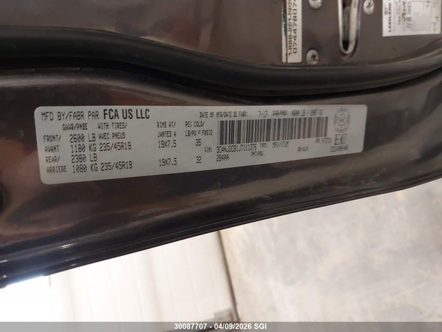 Aukcja sprzedaży 2018 Jeep Compass Limited, vin: 3C4NJDCB1JT111376, numer aukcji: 30087707