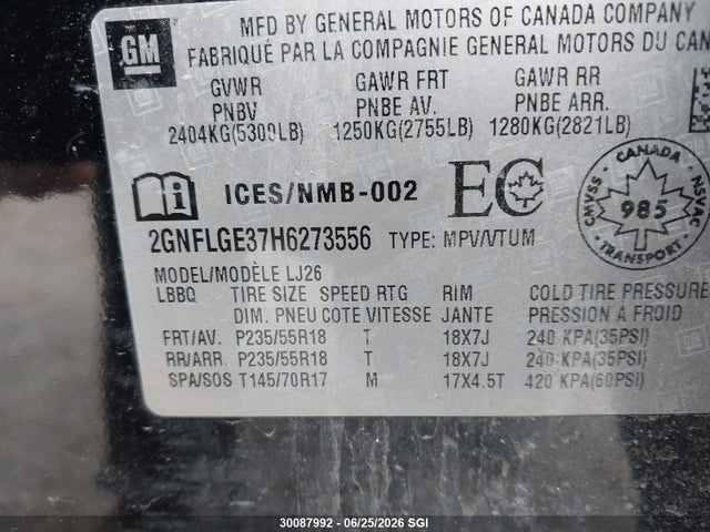 Chevrolet Equinox Premier 2017 2GNFLGE37H6273556 Image 9