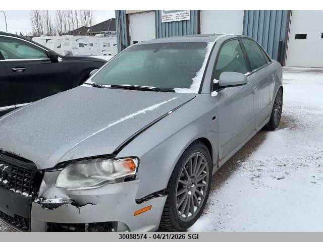 2008 Audi A4 S-line 3.2 Quattro მანქანა იყიდება აუქციონზე, vin: WAUEH78E38A143292, აუქციონის ნომერი: 30088574