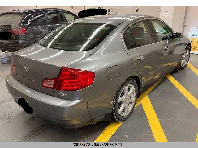2004 Infiniti G35 მანქანა იყიდება აუქციონზე, vin: JNKCV51F94M702121, აუქციონის ნომერი: 30088772