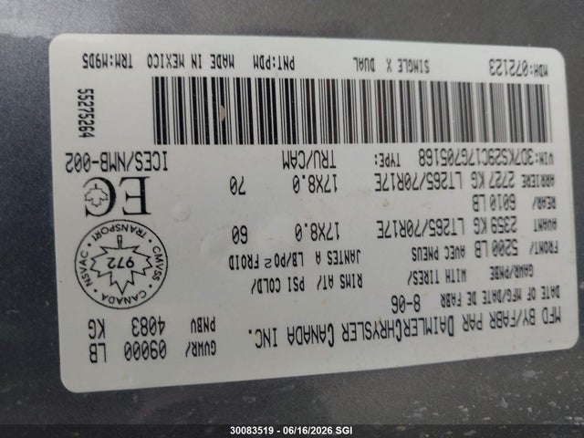 Продаж на аукціоні авто 2007 Dodge Ram 2500, vin: 3D7KS29C17G705168, номер лоту: 30083519