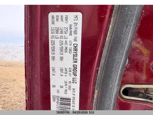 30089196 :رقم المزاد ، 3D4PH6FG7BT519103 vin ، 2011 Dodge Journey R/t مزاد بيع