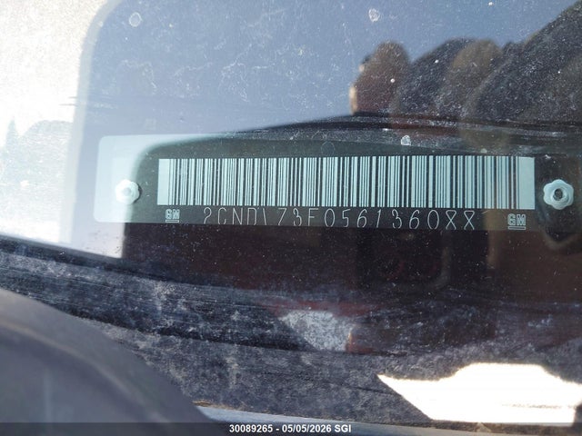 2005 Chevrolet Equinox Lt მანქანა იყიდება აუქციონზე, vin: 2CNDL73F056136088, აუქციონის ნომერი: 30089265