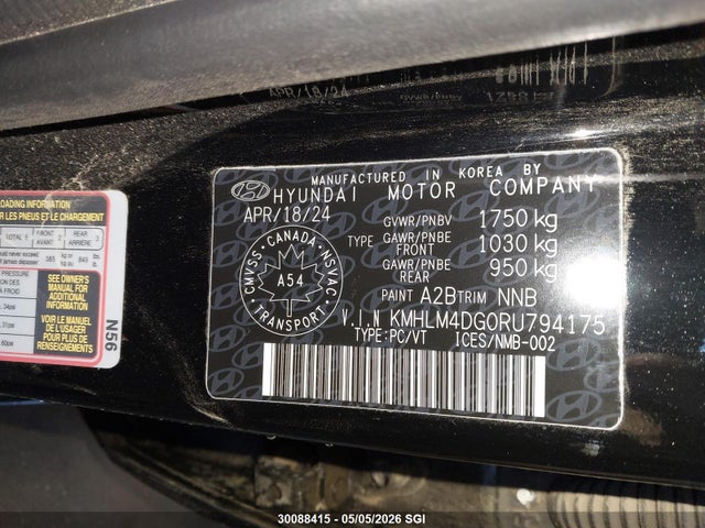 Продаж на аукціоні авто 2024 Hyundai Elantra Sel, vin: KMHLM4DG0RU794175, номер лоту: 30088415