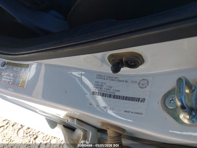 30089446 :رقم المزاد ، 2HGFC2F79LH009962 vin ، 2020 Honda Civic Ex مزاد بيع