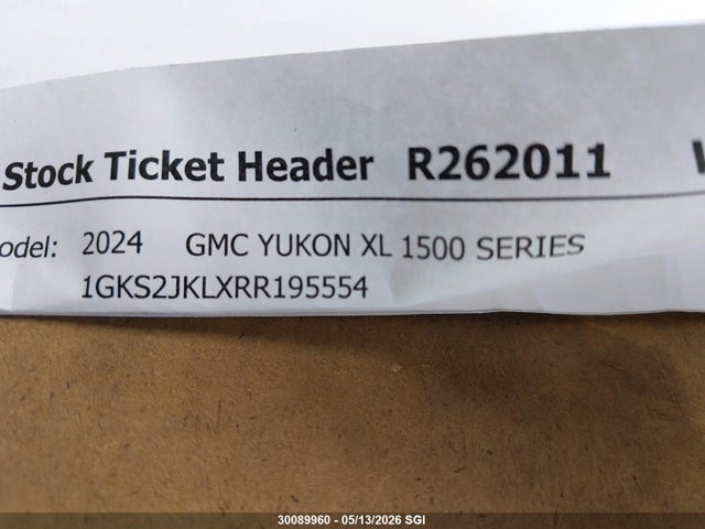 1GKS2JKLXRR195554 GMC YUKON XL DENALI