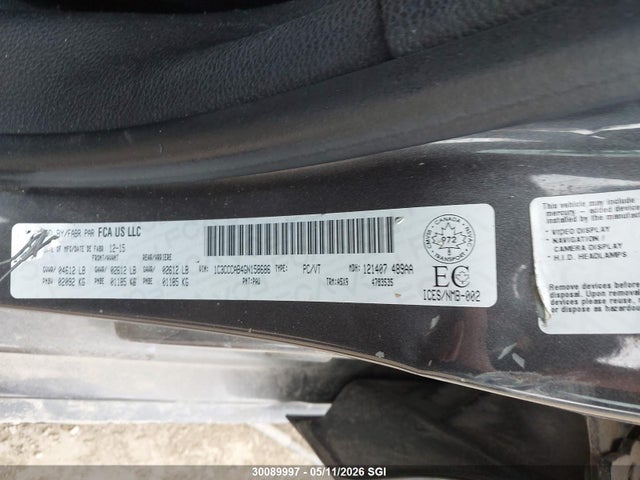 Chrysler 200 Limited 2016 1C3CCCAB4GN158686 Image 9