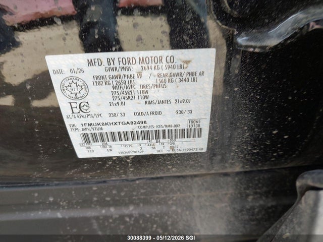 1FMUK8KHXTGA82498 Ford Explorer St-line
