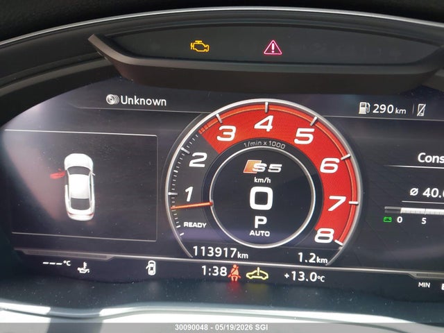 30090048 :رقم المزاد ، WAUC4CF55KA048044 vin ، 2019 Audi S5 Prestige مزاد بيع
