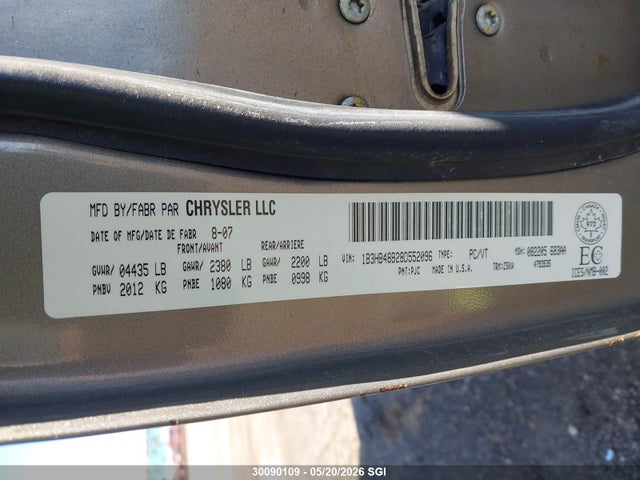 Aukcja sprzedaży 2008 Dodge Caliber Sxt, vin: 1B3HB48B28D552096, numer aukcji: 30090109