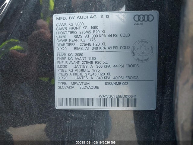 WA1VGCFE5ED010541 Audi Q7 3.0t Technik