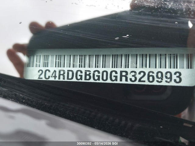 2016 Dodge Grand Caravan Se მანქანა იყიდება აუქციონზე, vin: 2C4RDGBG0GR326993, აუქციონის ნომერი: 30090392