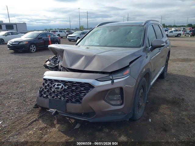 30090559 :رقم المزاد ، 5NMS3CAA1KH056217 vin ، 2019 Hyundai Santa Fe Sel/sel Plus مزاد بيع