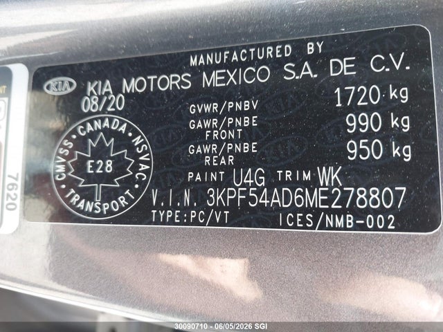 KIA FORTE EX 2021 3KPF54AD6ME278807 Image 9