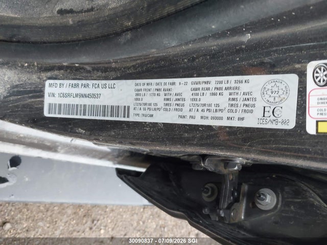 RAM 1500 Rebel 2022 1C6SRFLM9NN450537 Image 9