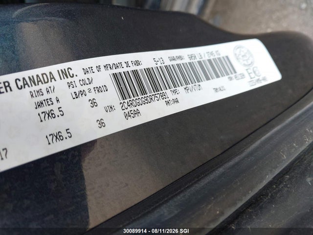 Aukcja sprzedaży 2013 Dodge Grand Caravan Crew, vin: 2C4RDGDG9DR757891, numer aukcji: 30089914