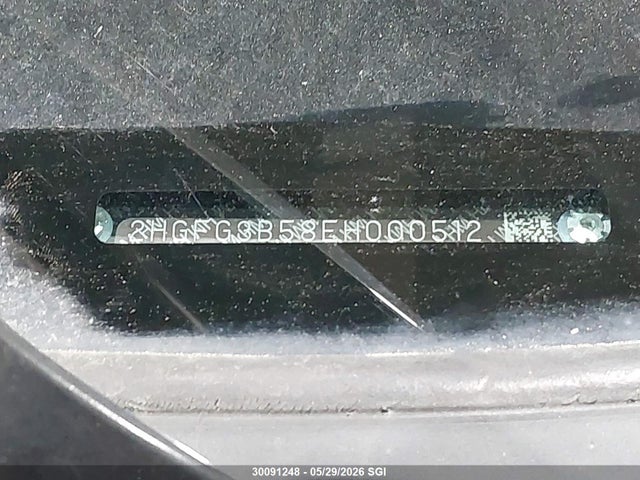 Продаж на аукціоні авто 2014 Honda Civic Lx, vin: 2HGFG3B58EH000512, номер лоту: 30091248