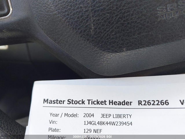 Aukcja sprzedaży 2004 Jeep Liberty Sport, vin: 1J4GL48K44W239454, numer aukcji: 30091358
