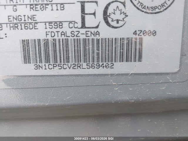 Продажа на аукционе авто 2024 Nissan Kicks Sv, vin: 3N1CP5CV2RL569402, номер лота: 30091423
