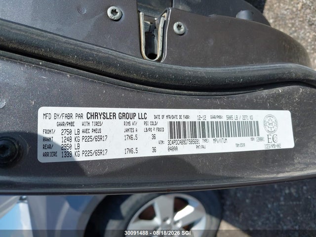Aukcja sprzedaży 2013 Dodge Journey Se, vin: 3C4PDCAB9DT585691, numer aukcji: 30091488